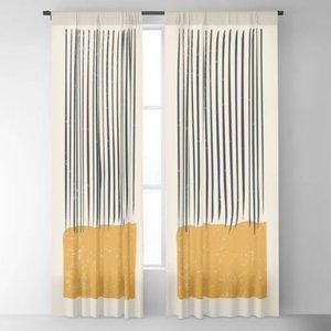 Mid Century Modern Geometric Blackout Curtains - Set of two, 50"x96"